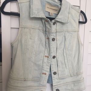 Antropologie's Pilcro and Letterpress denim vest